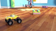 Lucas le Petit Camion construit un Camion de Pompier   Dessin animé en français pour les enfants