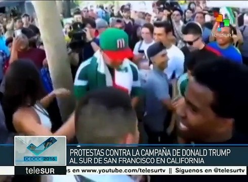 EEUU: acciones violentas entre partidarios y opositores a Trump