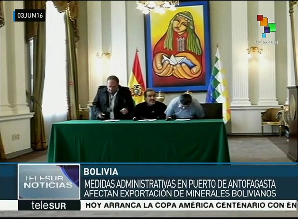 Exportaciones bolivianas, afectadas por nuevas medidasen Antofagasta