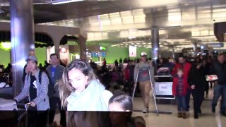 Jessica Alba And Her Family Arrive At LAX Airport