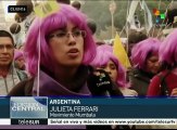 Argentinos marchan para denunciar aumento de la violencia machista