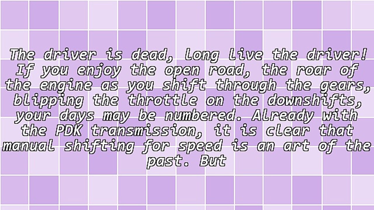 The Driver Is Dead, Long Live the Driver!