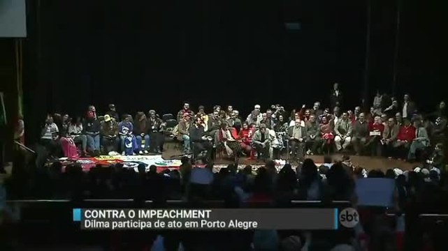 Dilma participa de ato contra o impeachment e volta a criticar Temer
