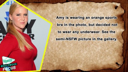 Amy Schumer Wears No Underw**r in Selfie for 'Wear Orange'