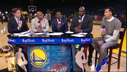Shaun Livingston Joins GameTime Cavaliers vs Warriors  Game 1  June 2, 2016  2016 NBA Finals