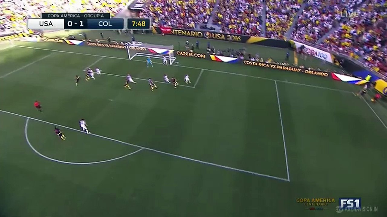 Goal Zapata C USA 0-1 colombia 04.06.2016 Copa America