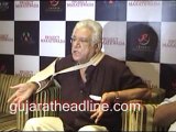 Om Puri in Ahmedabad talks to media at Project Marathwada promotion