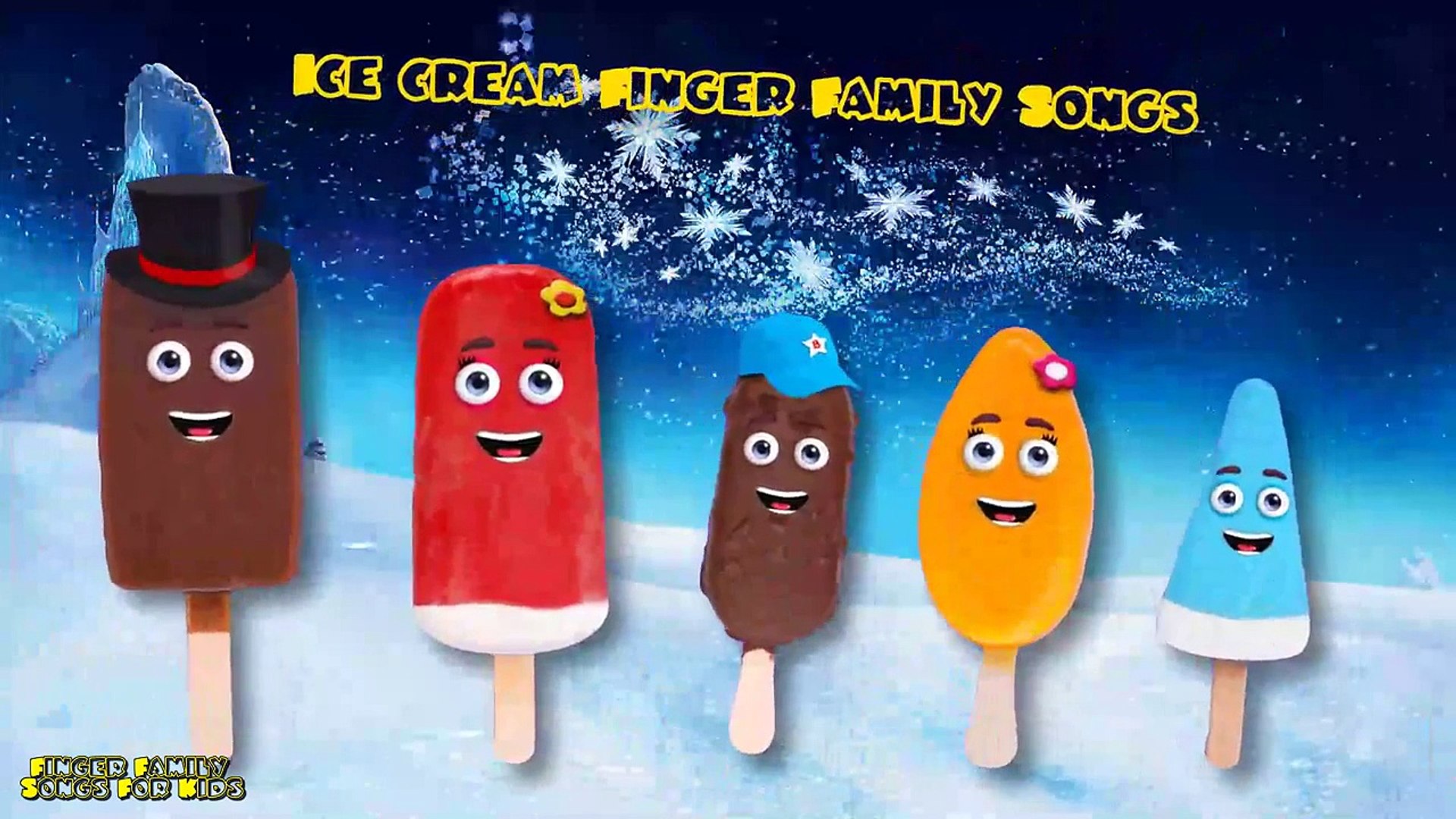 The Finger Family Ice cream Family Nursery Rhyme | Finger Family Songs For Kids
