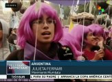 Argentinos marchan para exigir cese de la violencia de género