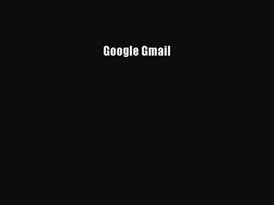 Download Google Gmail Ebook Online