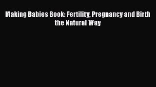 Download Making Babies Book: Fertility Pregnancy and Birth the Natural Way PDF Free