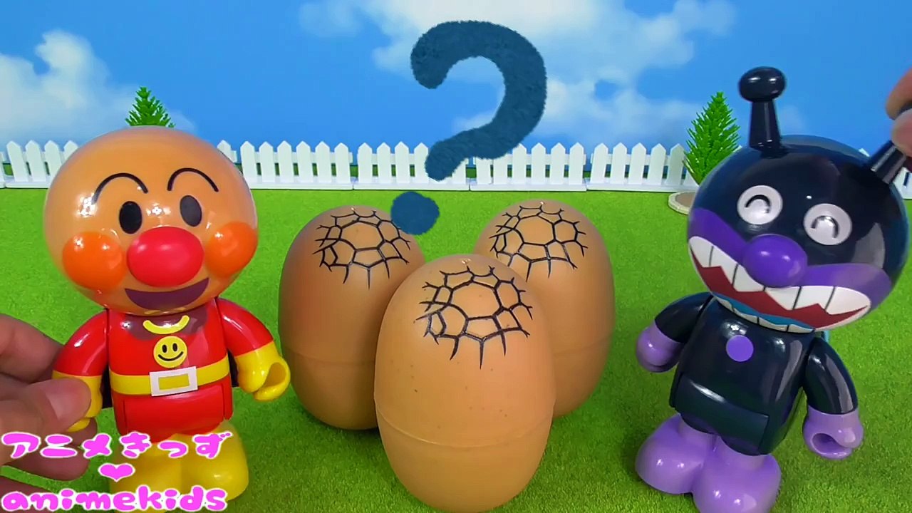 アンパンマン おもちゃ アニメ 恐竜 のたまご❤ パズル animekids アニメきっず animation Anpanman Toy Dinosaur