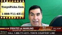 Pittsburgh Pirates vs. Miami Marlins Pick Prediction MLB Baseball Odds Preview 6-2-2016