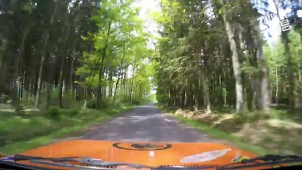 Rally Car Dashcam Rollover - Podbrdská Rally Legend 2016