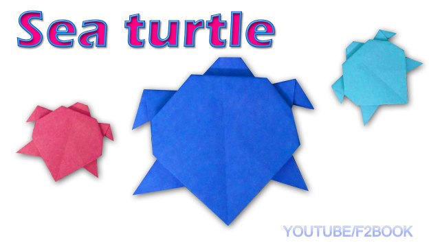 Origami Sea Turtle Paper Animals Turtle Easy Make Simple Origami for Kids