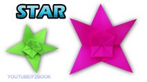 Origami Stars Folding Instructions - How to Fold an Origami Star - F2BOOK Video 144