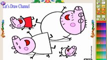 Peppa Pig - Desenhos para colorir para crianças #9