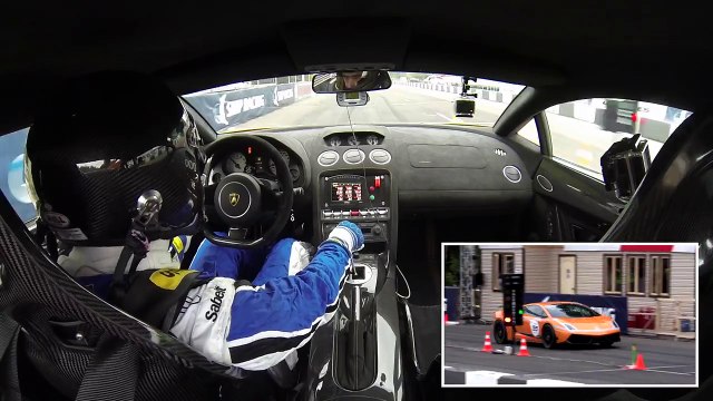 Lamborghini on fire — Top Speed Record, 402 kph (250 mph) on one mile