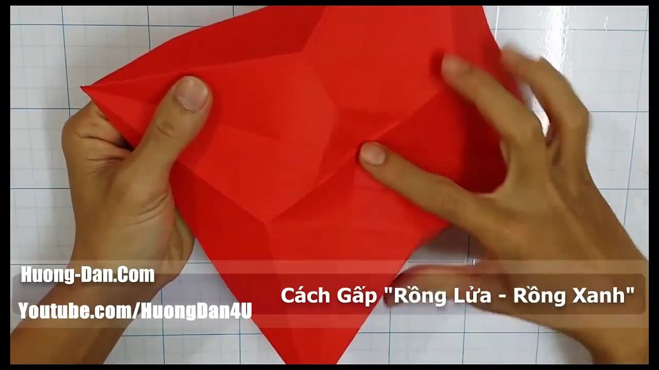 Hướng dẫn chi tiết cách gấp Rồng lửa Origami
