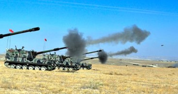 TSK Karadan, Koalisyon Havadan Suriye'deki IŞİD Hedeflerini Vurdu