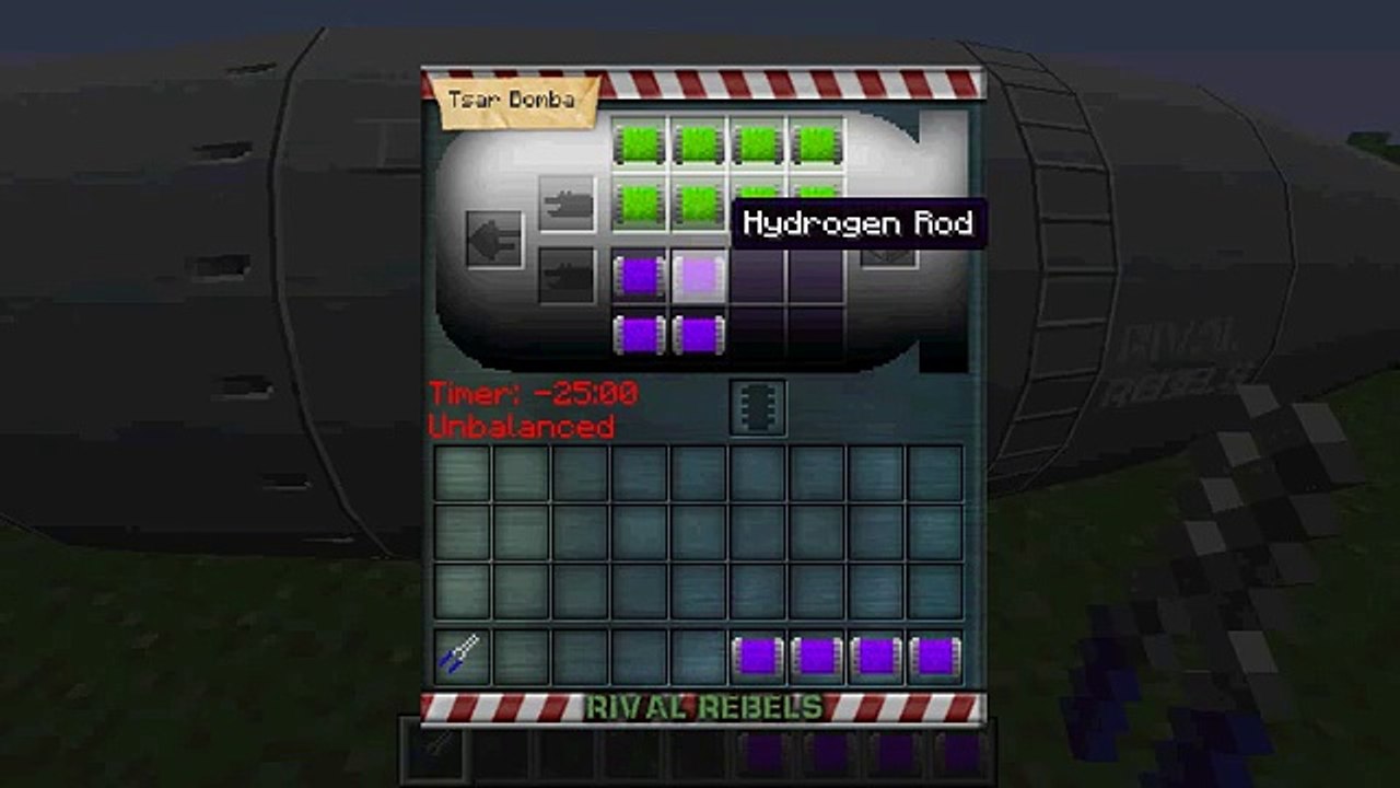 Minecraft Mods: How to build a Tsar bomb with Rebels Rebels 1.7.10