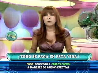 Hoy Carlos Cacho fue sentenciado a 24 meses de prisión efectiva y pago de 100 mil soles 15/06/2011