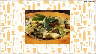 Recipe Zucchini and Squash Pasta with Sweet Italian Sausage and Pappardelle