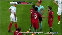 Bruno Alves Horror Faul & Red Card   England vs Portugal 1- 0 Friendly 02⁄06⁄2016