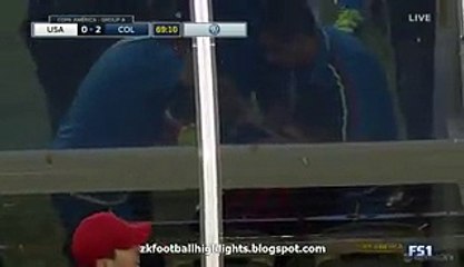 James Rodríguez Horror Injury & Substitution HD - USA 0-2 Colombia 04.06.2016 HD