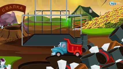 Мусоровоз Уборкин. Мультики про машинки. Ловушка Грузовика. Сборник мультиков 13-16 серии. Сезон 2