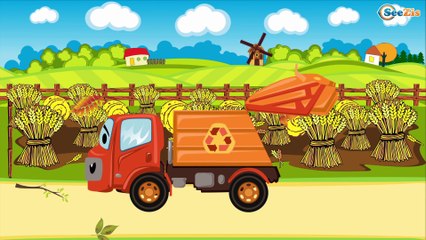 Car Cartoons Compilation. Garbage Truck. Monster Truck and Racing Car. Season 1. Episodes 13-16