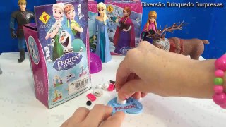 Frozen Elsa Anna Disney Lego Aventura Congelante DTC Ovos Surpresas Toys Play Doh Shopkins