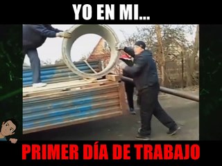 Yo en mi primer día de trabajo xD