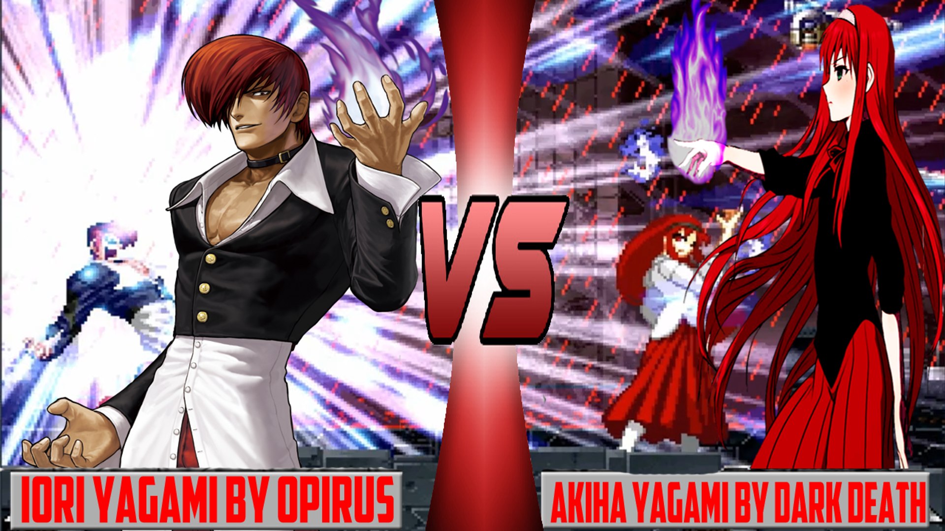 KOF Mugen] Orochi Iori vs Final Iori Yagami (Kill's Flames Iori