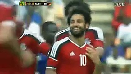 Mohamed Salah Incredible Goal HD - Tanzania 0-1 Egypt - 04-06-2016