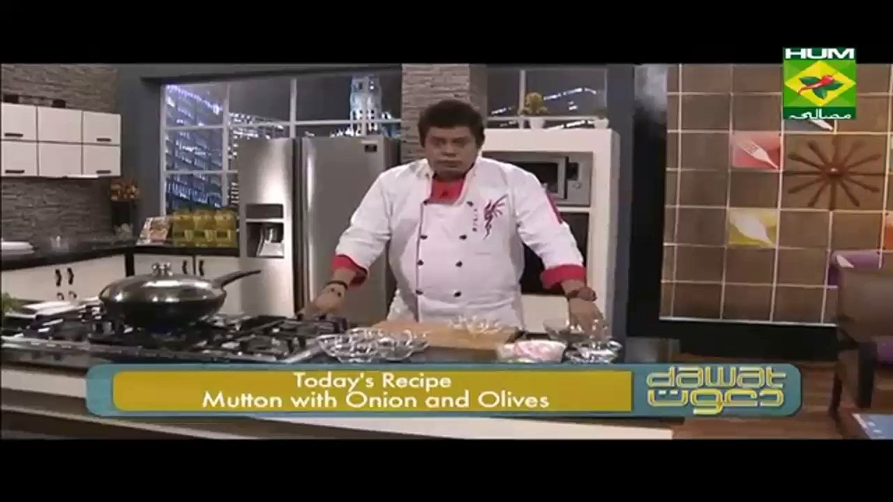mutton with onion and olive