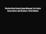 EBOOKONLINE Florida Real Estate Exam Manual: For Sales Associates and Brokers 33rd Edition