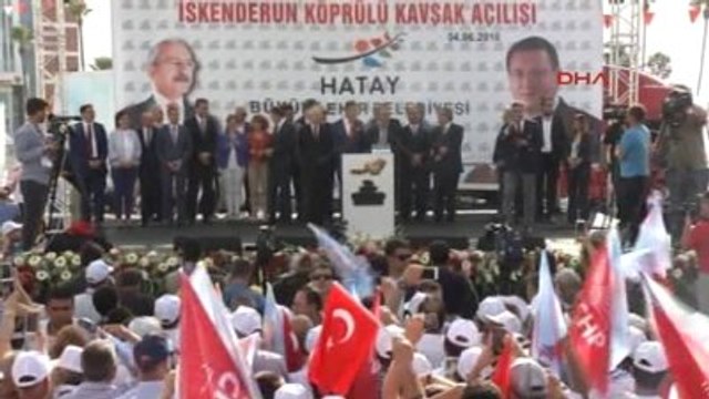 Hatay- Kemal Kılıçdaroğlu İskenderun?da Yapımı Tamamlanan Köprülü Kavşak Projesinin Açılışını Yaptı...