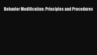 [Read] Behavior Modification: Principles and Procedures E-Book Free