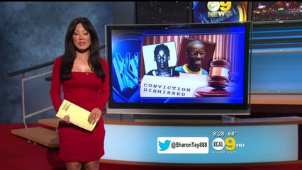 Sharon Tay 2012/09/24 KCAL9 HD; Red dress