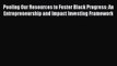 [PDF] Pooling Our Resources to Foster Black Progress: An Entrepreneurship and Impact Investing