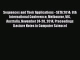 Read Books Sequences and Their Applications - SETA 2014: 8th International Conference Melbourne