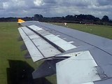 Monarch Airbus A300 takeoff from Manchester to faro 15/7/12