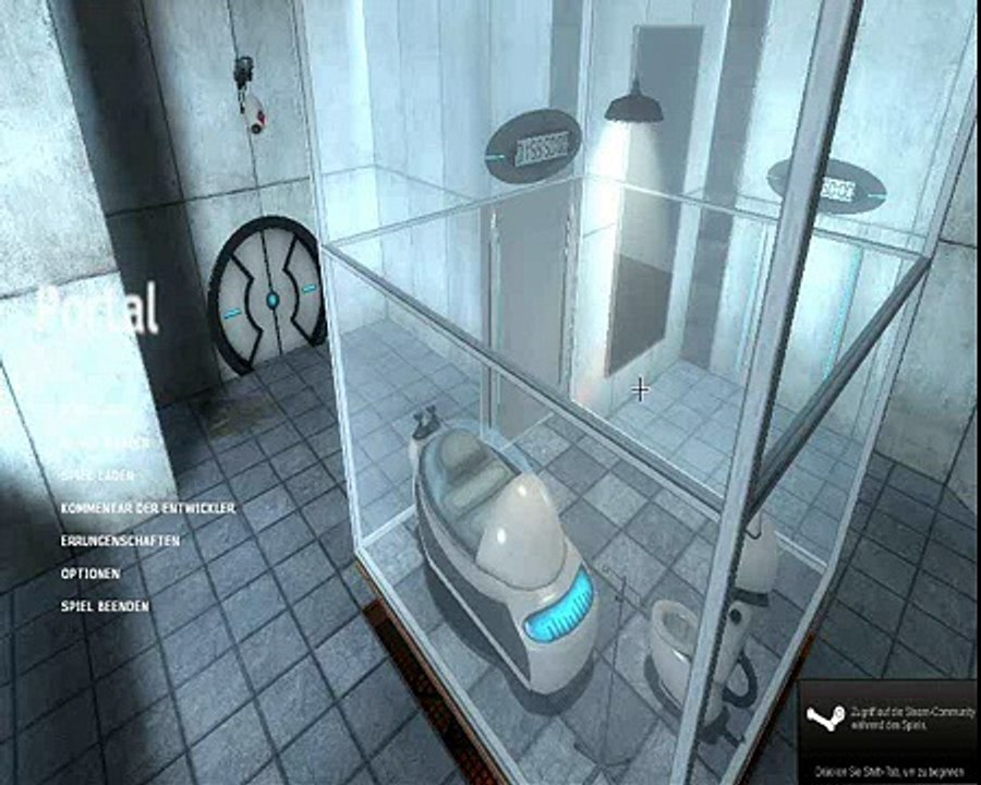 Let's Play Portal Part 1 [German/Deutsch] Freier Fall!