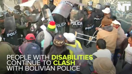 People With Disabilities Continue To Clash With Police In Bolivia