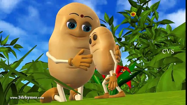 Aloo kachaloo Hindi poem - 3D Animation Hindi Nursery rhymes for children (Aalu kachalu beta )