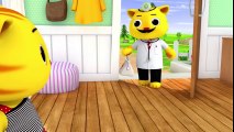 Five Little Kittens Jumping On The Bed _ Nursery Rhymes