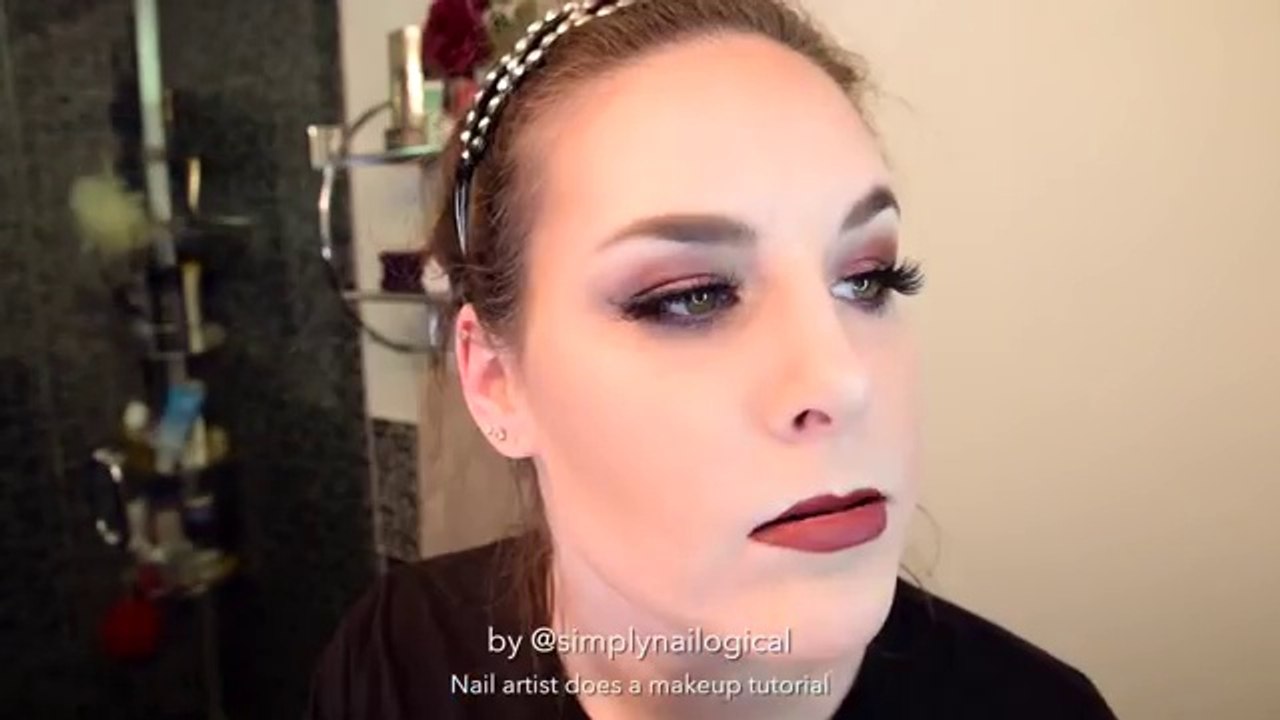 Nail Artist Does A Makeup Tutorial