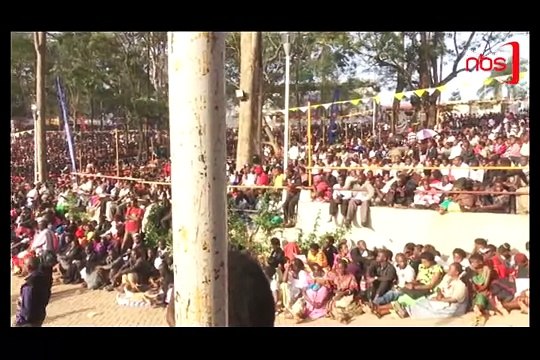 Celebrating Uganda Martyrs Day Outside the Shrine at Namugongo