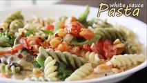 Pasta in White sauce, Easy kids snacks lunch box, breakfast Recipes